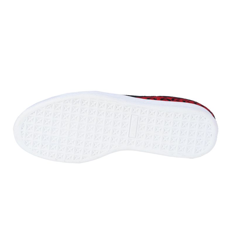 Fashion, accesorii si bijuterii - Femei - Incaltaminte femei - Sneakers si tenisi femei - Pantofi sport Puma Suede ANML, haute red-black 37 - Infinity.ro