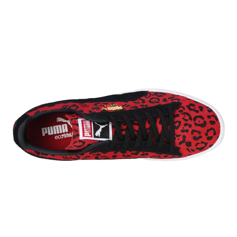 Fashion, accesorii si bijuterii - Femei - Incaltaminte femei - Sneakers si tenisi femei - Pantofi sport Puma Suede ANML, haute red-black 37 - Infinity.ro