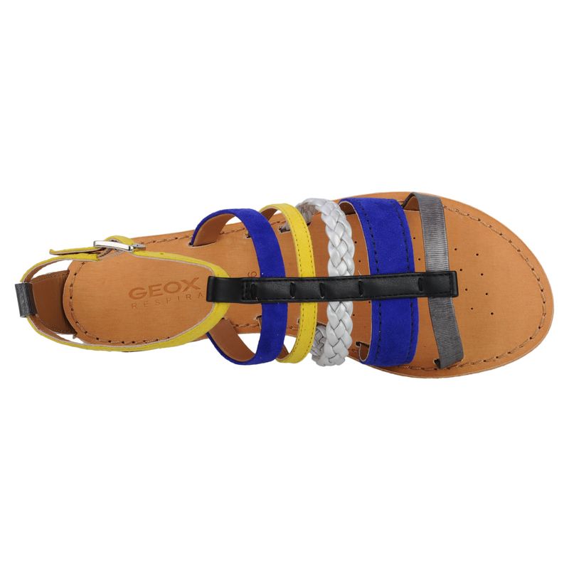 Fashion, accesorii si bijuterii - Femei - Incaltaminte femei - Sandale femei - Sandale dama Geox D Sozy E, dk violet-gun 36 - Infinity.ro