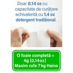 Market - Spalare si intretinere rufe - Produse intretinere textile - Detergent rufe - Detergent Inovator pentru Rufe – 40 Servetele (80 Spalari),Fara Plastic, Parfum de Lemn de Santal si Chihlimbar - Infinity.ro