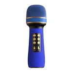 Jucarii, Copii si Bebe - Jucarii si jocuri - Jucarii & jocuri educative - Jucarii interactive - Microfon Wireless, Cu bluetooth, Fara fir, USB, Albastru, Pentru copii - Infinity.ro