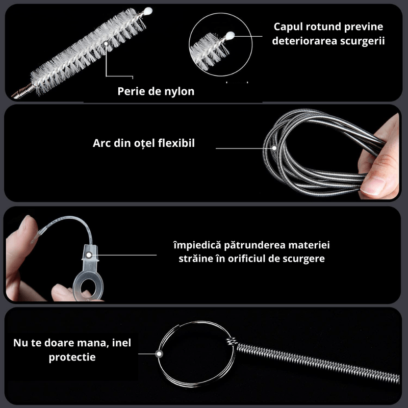 Petshop - Ingrijire si Igiena - Produse uz extern - Perii si manusi - Kit 7 instrumente pentru curatarea frigiderului, masinii de spalat si aparatelor de aer conditionat - Infinity.ro