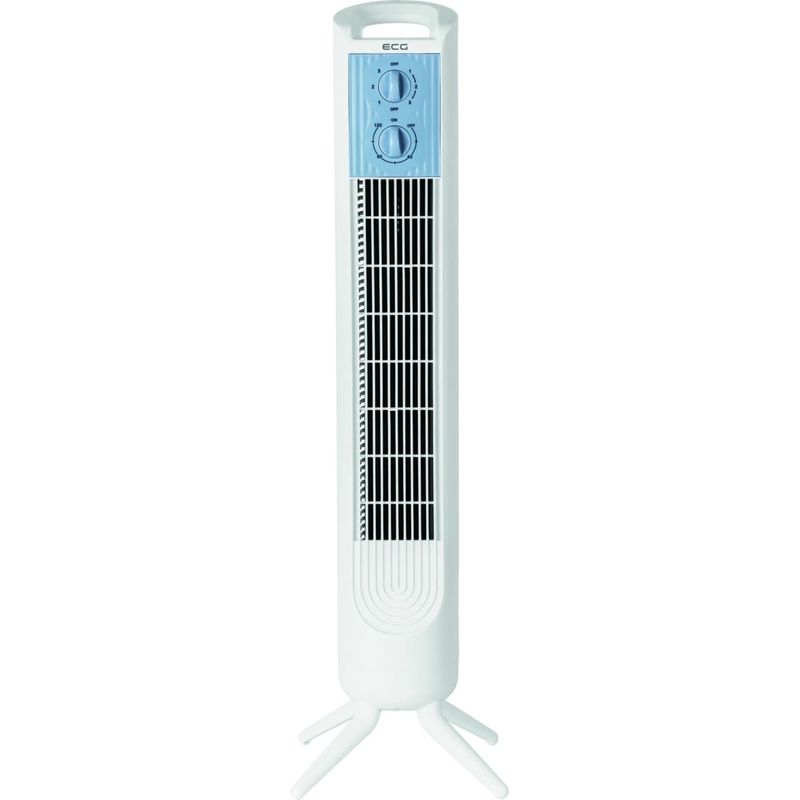 Electronice si Electrocasnice - Climatizare si sisteme de incalzire - Aparate racire aer - Ventilatoare - Ventilator turn ECG Tower Fan 1 Black, 50 W, 3 viteze, oscilatie, timer 120 min, alb - Infinity.ro