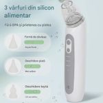 Jucarii, Copii si Bebe - Igiena si ingrijire - Accesorii ingrijire copii - Aspiratoare nazale si accesorii - Aspirator Nazal portabil pentru Bebelusi HY75, 3 trepte aspiratie, Muzica, Curatare rapida - Infinity.ro