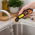 Casa si Gradina - Bucatarie si vesela - Ustensile bucatarie - Termometre bucatarie - Termometru Digital de Bucatarie NewEvo®, Sonda Pliabila 11 cm, Citire Rapida 3 Secunde, Interval -50°C pana la 300°C - Infinity.ro