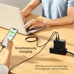 Laptop, Telefoane si Tablete - Telefoane mobile si accesorii - Accesorii Telefoane - Incarcatoare telefoane - Incarcator EU 2in1, 100W, Cablu Type-C, 1m, P81, Silicon, Baseus GaN5 Pro CCGP090202, P81, Silicon, White - Infinity.ro