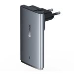 Laptop, Telefoane si Tablete - Telefoane mobile si accesorii - Accesorii Telefoane - Incarcatoare telefoane - Incarcator USB, Type-C cu Plug UE/UK + Cablu Type-C, P73, Policarbonat, Baseus CCGP150113, P73, Policarbonat, Grey - Infinity.ro