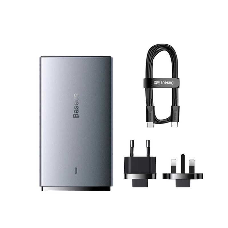 Laptop, Telefoane si Tablete - Telefoane mobile si accesorii - Accesorii Telefoane - Incarcatoare telefoane - Incarcator USB, Type-C cu Plug UE/UK + Cablu Type-C, P73, Policarbonat, Baseus CCGP150113, P73, Policarbonat, Grey - Infinity.ro