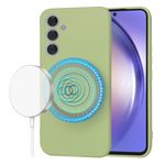 Laptop, Telefoane si Tablete - Telefoane mobile si accesorii - Accesorii Telefoane - Huse telefoane - Husa pentru Samsung Galaxy A54, V30, Panza, Matcha - Infinity.ro