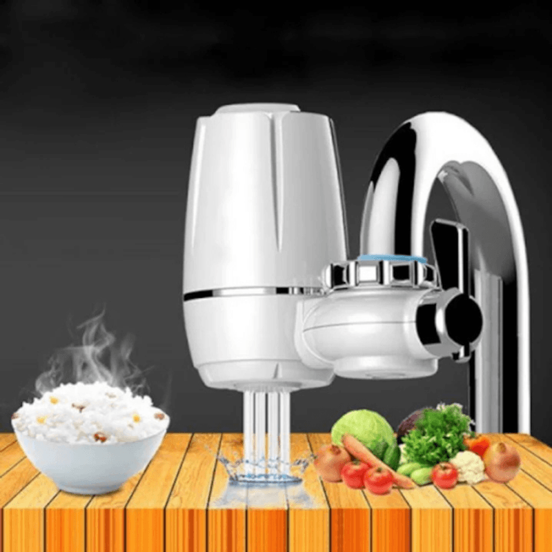 Casa si Gradina - Sanitare - Instalatii hidro - Sisteme filtrare instalatii - Purificator apa pentru robinet cu filtru inlocuibil , montare rapida,  Alb, nivel de purificare 7 - Infinity.ro