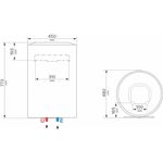 Casa si Gradina - Termice - Boilere si accesorii - Boilere - Boiler electric Ariston Lydos R 50, 1800 W, 50l, Tehnologie WaterPlus, TitanShield, Reglare externa temperatura, Rezervor emailat cu Titan, Alb - Infinity.ro