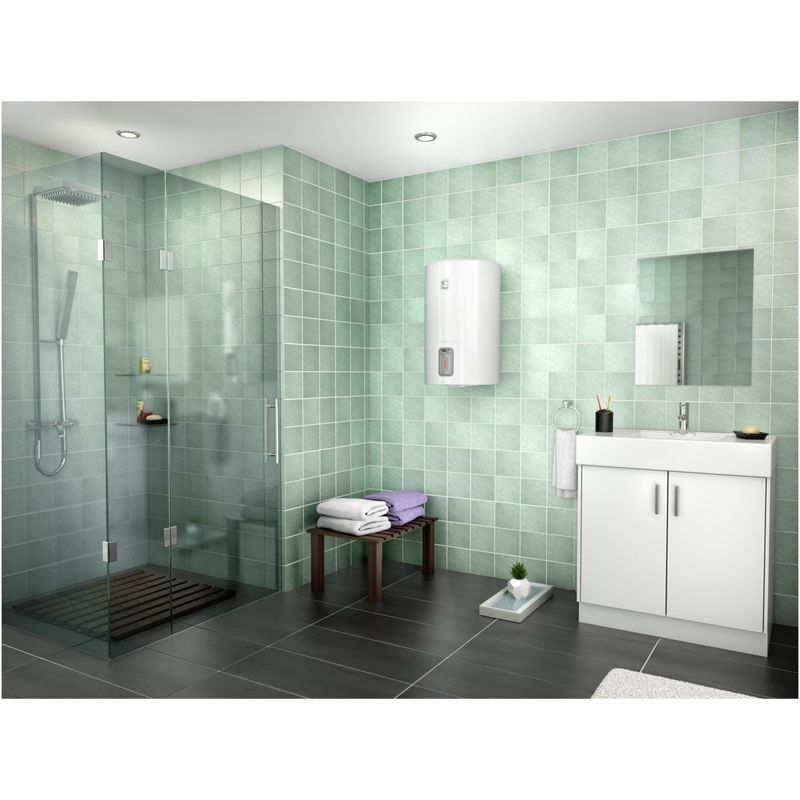 Casa si Gradina - Termice - Boilere si accesorii - Boilere - Boiler electric Ariston Lydos R 50, 1800 W, 50l, Tehnologie WaterPlus, TitanShield, Reglare externa temperatura, Rezervor emailat cu Titan, Alb - Infinity.ro