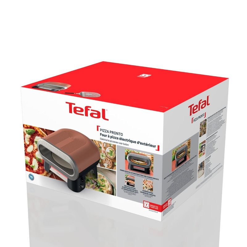 Electronice si Electrocasnice - Aragazuri, cuptoare si hote - Cuptoare - Cuptoare electrice - Cuptor electric pentru pizza Tefal Pizza Pronto JM600TE0, 2600 W, 4 trepte de temperatura, piatra rotativa automata - Infinity.ro