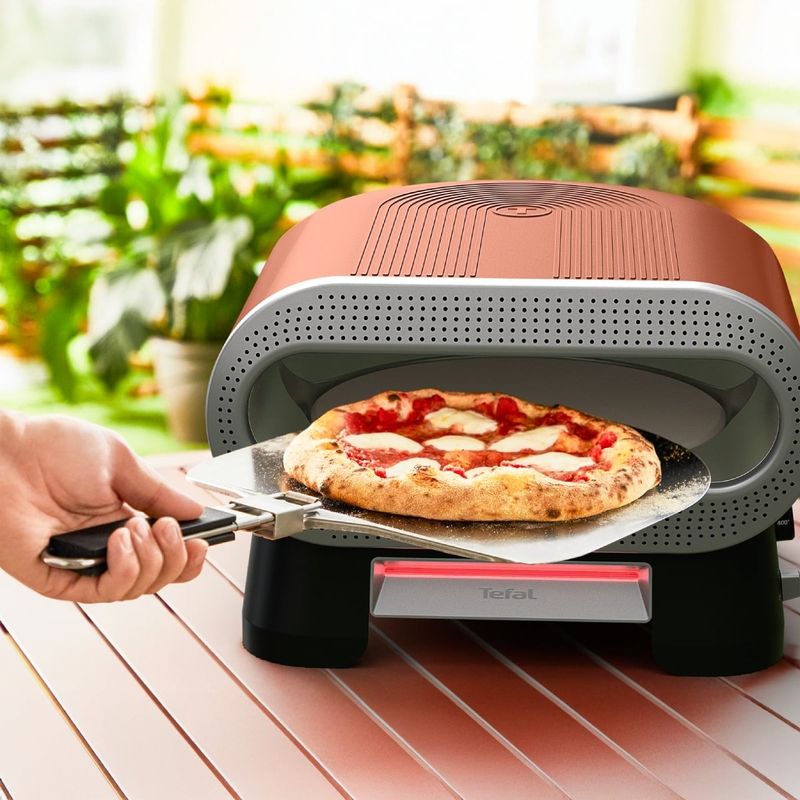 Electronice si Electrocasnice - Aragazuri, cuptoare si hote - Cuptoare - Cuptoare electrice - Cuptor electric pentru pizza Tefal Pizza Pronto JM600TE0, 2600 W, 4 trepte de temperatura, piatra rotativa automata - Infinity.ro