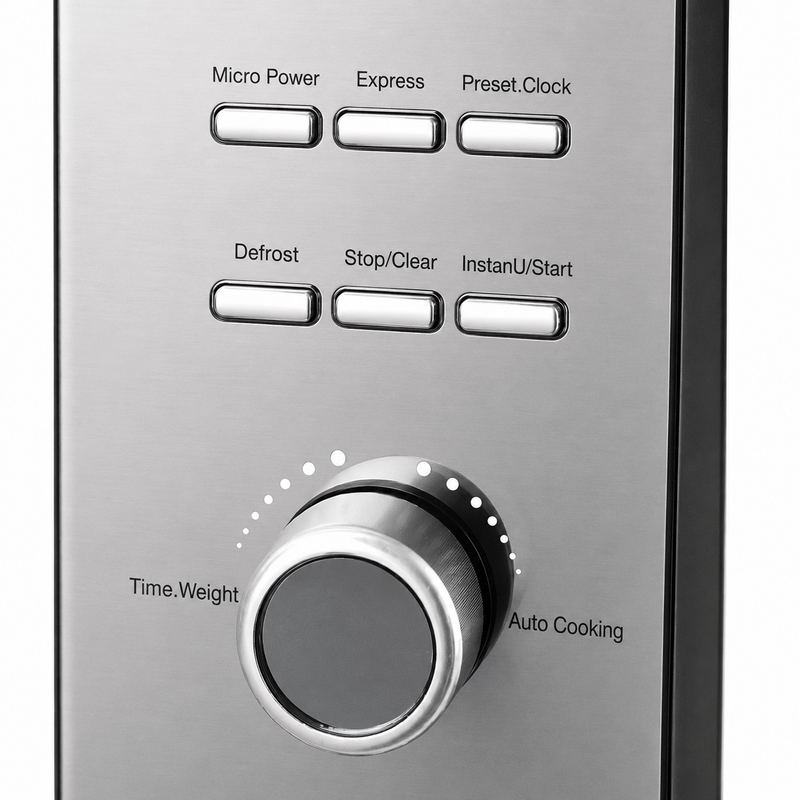 Electronice si Electrocasnice - Aragazuri, cuptoare si hote - Cuptoare - Cuptoare cu microunde - Cuptor cu microunde HAEGER MAGIC MICRO 26, Capacitate 26L, Putere 800W, 5 niveluri putere si dezghetare, Gatire - Infinity.ro