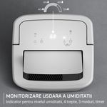 Electronice si Electrocasnice - Climatizare si sisteme de incalzire - Aparate filtrare aer - Dezumidificatoare - Dezumidificator Rowenta Extreme Dry Compact DH5250F0, 300 W, 14 l/24 h, rezervor 3 l, indicator de umiditate, 3 moduri - Infinity.ro