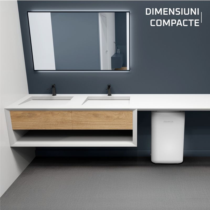 Electronice si Electrocasnice - Climatizare si sisteme de incalzire - Aparate filtrare aer - Dezumidificatoare - Dezumidificator Rowenta Extreme Dry Compact DH5250F0, 300 W, 14 l/24 h, rezervor 3 l, indicator de umiditate, 3 moduri - Infinity.ro
