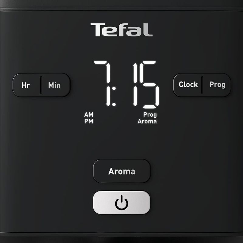 Electronice si Electrocasnice - Electrocasnice bucatarie - Preparare bauturi - Cafetiere - Cafetiera TEFAL Smart'n Light CM600810, 1000W, ecran digital, capacitate 1.25L, functie auto OFF, sistem antipicurare - Infinity.ro