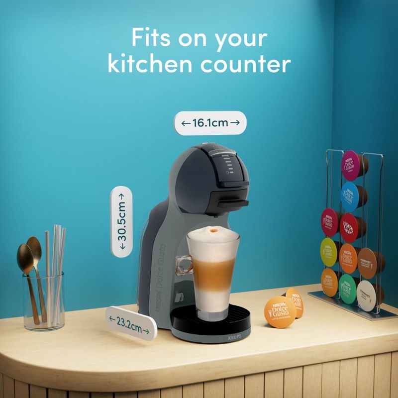 Electronice si Electrocasnice - Electrocasnice bucatarie - Preparare bauturi - Espressoare - Espressor cu capsule Krups NESCAFÉ® Dolce Gusto® Mini Me 2 KP143BF0, 1600 W, 15 bari presiune, rezervor apa 0.8 L - Infinity.ro