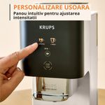 Electronice si Electrocasnice - Electrocasnice bucatarie - Preparare bauturi - Espressoare - Espressor semi-automat Krups Coffee Crush SA4001E0, 1370 W, 15 bari, sistem bean-to-cup, rasnita inox, preparare - Infinity.ro