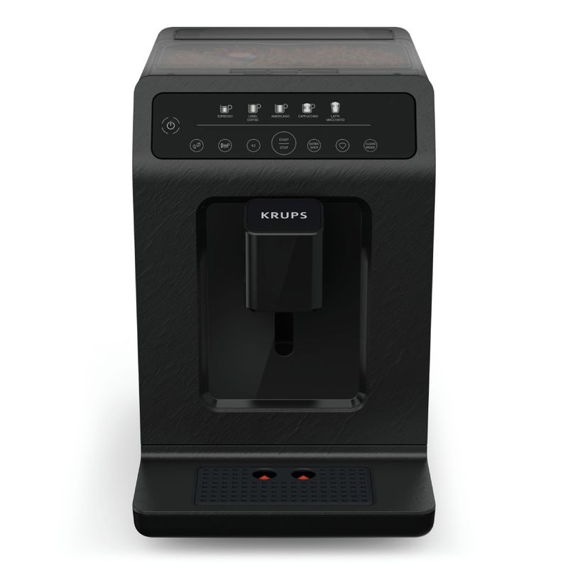 Electronice si Electrocasnice - Electrocasnice bucatarie - Preparare bauturi - Espressoare - Espressor automat Krups Evidence Eco Design EA8968E0, 1450W, 15 bari, 5 retete, 5 trepte rasnita, rezervor cafea 260g - Infinity.ro