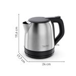 Electronice si Electrocasnice - Electrocasnice bucatarie - Preparare bauturi - Fierbatoare de apa - Fierbator de apa Tefal Subito Mini KO5S2DE0, 2400 W, 1 L, inox, baza rotativa, oprire automata, filtru detasabil - Infinity.ro