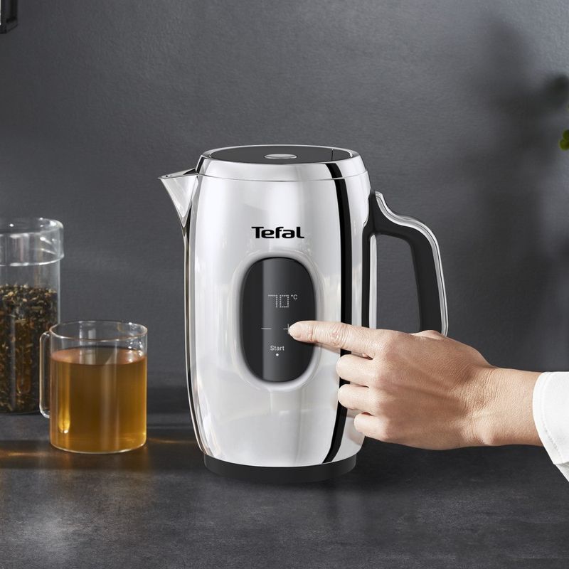 Electronice si Electrocasnice - Electrocasnice bucatarie - Preparare bauturi - Fierbatoare de apa - Fierbator apa Tefal Majestuo KI883D10, 2400W, 1.5L, filtru anticalcar detasabil, indicator nivel apa, baza rotativa - Infinity.ro