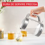 Electronice si Electrocasnice - Electrocasnice bucatarie - Preparare bauturi - Fierbatoare de apa - Fierbator apa Tefal KI605B30, 2200W, 1.7L, vas din sticla cu gradatii, iluminare ambientala, filtru detasabil, functie - Infinity.ro
