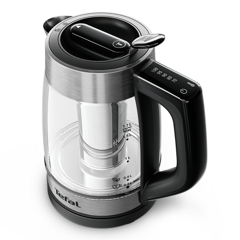 Electronice si Electrocasnice - Electrocasnice bucatarie - Preparare bauturi - Fierbatoare de apa - Fierbator de apa Tefal Element BJ760DE0, 2200 W, 1.7 L, 5 trepte temperatura, indicator luminos temperatura, infuzor - Infinity.ro