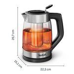 Electronice si Electrocasnice - Electrocasnice bucatarie - Preparare bauturi - Fierbatoare de apa - Fierbator de apa Tefal Element BJ760DE0, 2200 W, 1.7 L, 5 trepte temperatura, indicator luminos temperatura, infuzor - Infinity.ro