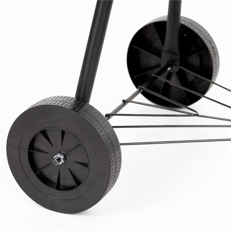 Casa si Gradina - Gradina si terasa - Gratare si accesorii - Gratare de gradina - Gratar portabil pe carbuni cu capac, raft inferior si reglare ventilatie, din otel, diametru gratar 41 cm - Infinity.ro
