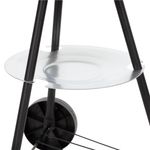 Casa si Gradina - Gradina si terasa - Gratare si accesorii - Gratare de gradina - Gratar portabil pe carbuni cu capac, raft inferior si reglare ventilatie, din otel, diametru gratar 41 cm - Infinity.ro