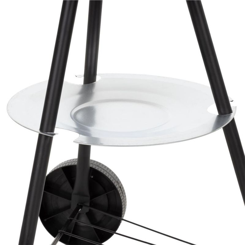 Casa si Gradina - Gradina si terasa - Gratare si accesorii - Gratare de gradina - Gratar portabil pe carbuni cu capac, raft inferior si reglare ventilatie, din otel, diametru gratar 41 cm - Infinity.ro