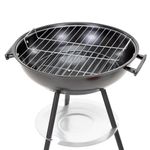 Casa si Gradina - Gradina si terasa - Gratare si accesorii - Gratare de gradina - Gratar portabil pe carbuni cu capac, raft inferior si reglare ventilatie, din otel, diametru gratar 41 cm - Infinity.ro