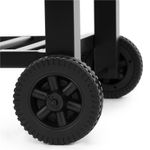 Casa si Gradina - Gradina si terasa - Gratare si accesorii - Gratare de gradina - Gratar pe carbuni cu raft lateral pliabil, suport reglabil pentru carbuni, termometru, 114x52x106 cm, negru - Infinity.ro