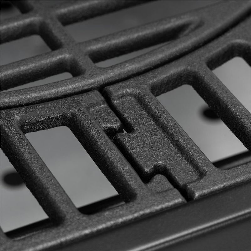 Casa si Gradina - Gradina si terasa - Gratare si accesorii - Gratare de gradina - Gratar pe carbuni cu raft lateral pliabil, suport reglabil pentru carbuni, termometru, 114x52x106 cm, negru - Infinity.ro