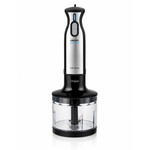 Electronice si Electrocasnice - Electrocasnice bucatarie - Mixere, tocatoare & roboti de bucatarie - Blendere si mini tocatoare - Blender vertical cu tocator HAEGER EXTREME CHOPPER, Set tocator inclus (lama titan 54mm), Putere 1000W, Functie Turbo - Infinity.ro