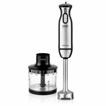 Electronice si Electrocasnice - Electrocasnice bucatarie - Mixere, tocatoare & roboti de bucatarie - Blendere si mini tocatoare - Blender vertical cu tocator HAEGER EXTREME CHOPPER, Set tocator inclus (lama titan 54mm), Putere 1000W, Functie Turbo - Infinity.ro