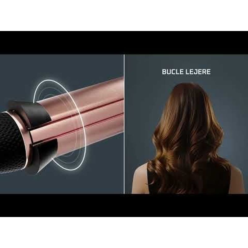 Ingrijire personala si Cosmetice - Aparate & accesorii ingrijire personala - Hair styling - Ondulatoare - Ondulator de par Rowenta Twist Curl CF4620E0, ajustabil pe 3 diametre, temperatura ajustabila, invelis ceramic, 75 W - Infinity.ro