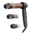 Ingrijire personala si Cosmetice - Aparate & accesorii ingrijire personala - Hair styling - Ondulatoare - Ondulator de par Rowenta Twist Curl CF4620E0, ajustabil pe 3 diametre, temperatura ajustabila, invelis ceramic, 75 W - Infinity.ro