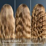 Ingrijire personala si Cosmetice - Aparate & accesorii ingrijire personala - Hair styling - Ondulatoare - Ondulator de par Rowenta Twist Curl CF4620E0, ajustabil pe 3 diametre, temperatura ajustabila, invelis ceramic, 75 W - Infinity.ro
