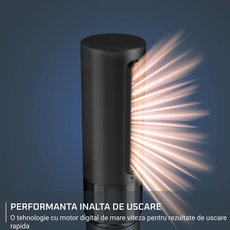 Ingrijire personala si Cosmetice - Aparate & accesorii ingrijire personala - Hair styling - Perii de par electrice - Perie multifunctionala cu aer cald Rowenta Air Shape UB9820E0, non-rotativa, invelis ceramic, generator de ioni, 3 - Infinity.ro