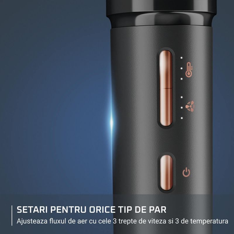 Ingrijire personala si Cosmetice - Aparate & accesorii ingrijire personala - Hair styling - Perii de par electrice - Perie multifunctionala cu aer cald Rowenta Air Shape UB9820E0, non-rotativa, invelis ceramic, generator de ioni, 3 - Infinity.ro