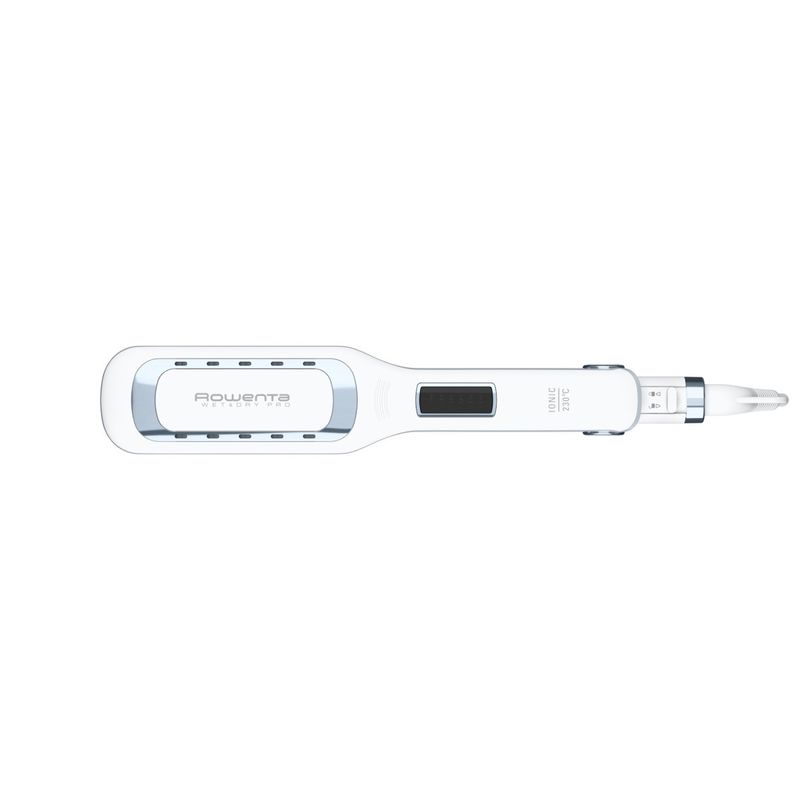 Ingrijire personala si Cosmetice - Aparate & accesorii ingrijire personala - Hair styling - Placi de indreptat parul - Placa de par Rowenta Wet & Dry Pro SF5010F0, invelis Nano Ceramic, generator de ioni, ecran LCD, 6 trepte de - Infinity.ro
