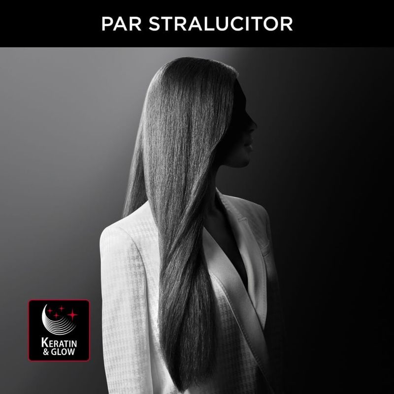 Ingrijire personala si Cosmetice - Aparate & accesorii ingrijire personala - Hair styling - Placi de indreptat parul - Placa de par Rowenta x Karl Lagerfeld Extra Liss SF411LF0, invelis Keratin & Glow, temperatura ajustabila 130°C - - Infinity.ro