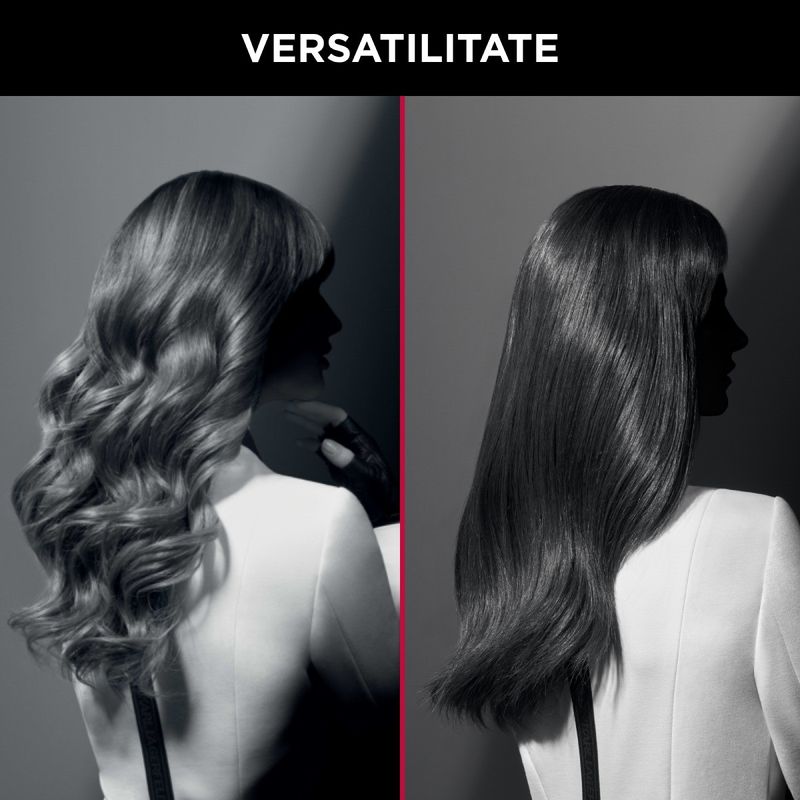 Ingrijire personala si Cosmetice - Aparate & accesorii ingrijire personala - Hair styling - Placi de indreptat parul - Aparat de coafat multifunctional 3 in 1 Rowenta x Karl Lagerfeld Fashion Stylist CF451LF0, 66 W, temperatura reglabila - Infinity.ro