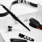 Ingrijire personala si Cosmetice - Aparate & accesorii ingrijire personala - Hair styling - Placi de indreptat parul - Aparat de coafat 9 in 1 ROWENTA x Karl Lagerfeld Infinite Looks CF422LF0, 9 accesorii, invelis ceramic, 48 W, varf - Infinity.ro
