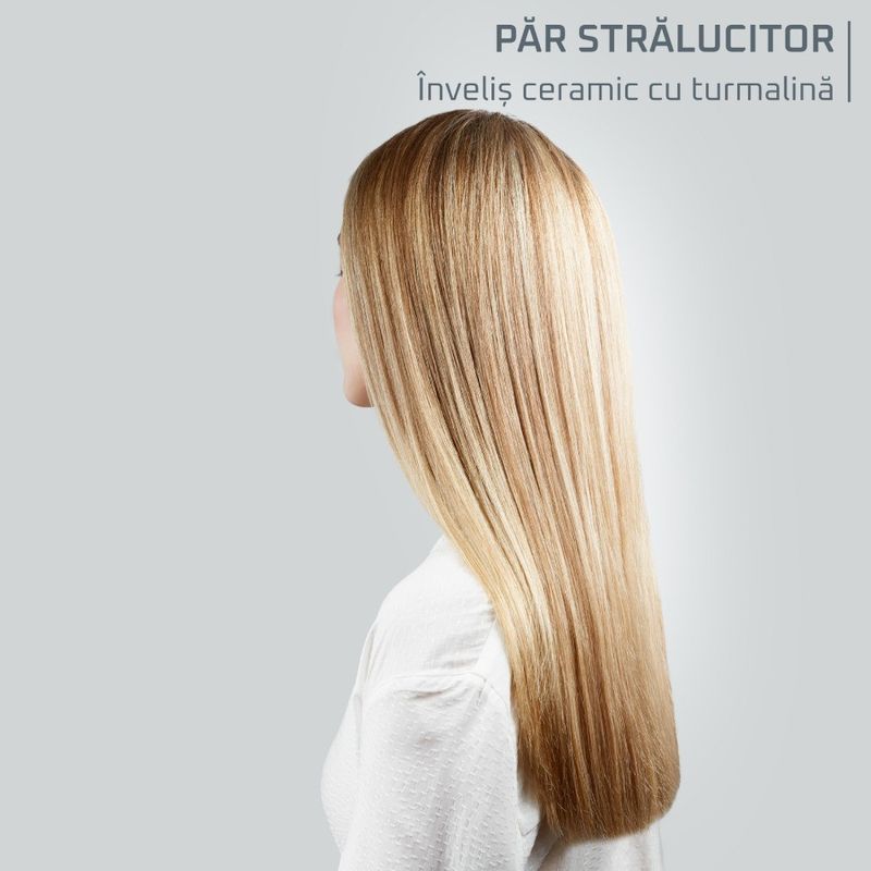 Ingrijire personala si Cosmetice - Aparate & accesorii ingrijire personala - Hair styling - Placi de indreptat parul - Placa de par Rowenta Optiliss+ SF3320F0, invelis Ceramic Tourmaline, temperatura ajustabila 130°C - 230°C, oprire - Infinity.ro