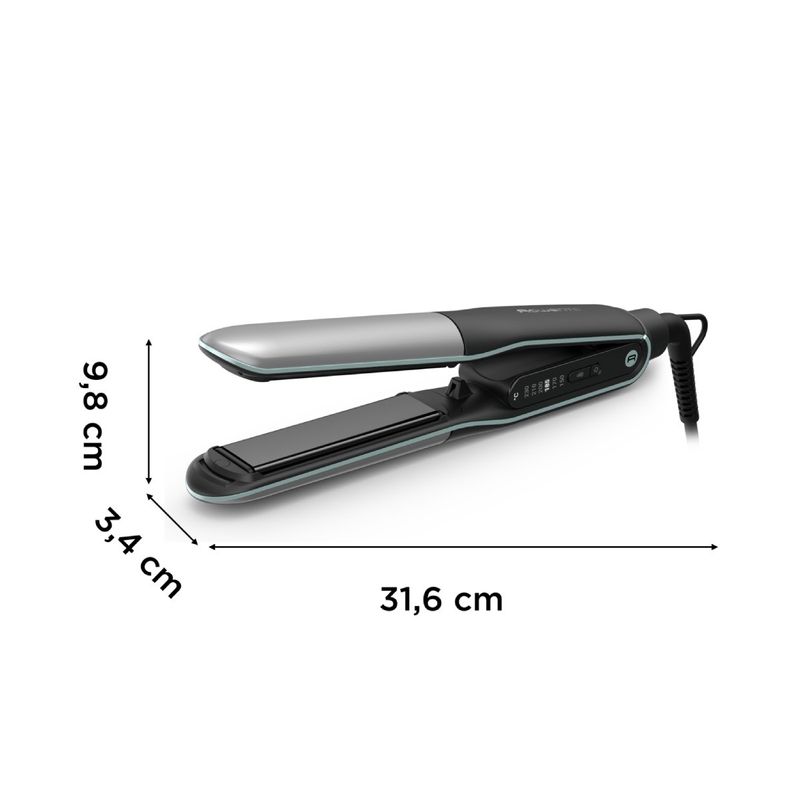 Ingrijire personala si Cosmetice - Aparate & accesorii ingrijire personala - Hair styling - Placi de indreptat parul - Placa de par 2 in 1 Rowenta Thermostyle SF7120E0, 6 trepte de temperatura, functie boost, incalzire rapida in 30s - Infinity.ro