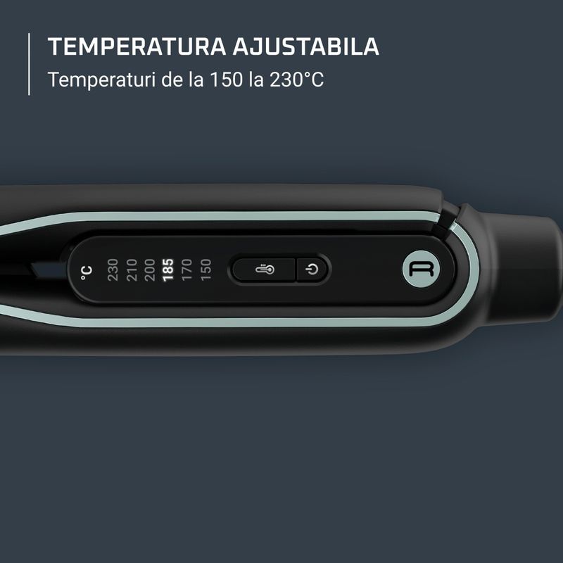 Ingrijire personala si Cosmetice - Aparate & accesorii ingrijire personala - Hair styling - Placi de indreptat parul - Placa de par 2 in 1 Rowenta Thermostyle SF7120E0, 6 trepte de temperatura, functie boost, incalzire rapida in 30s - Infinity.ro